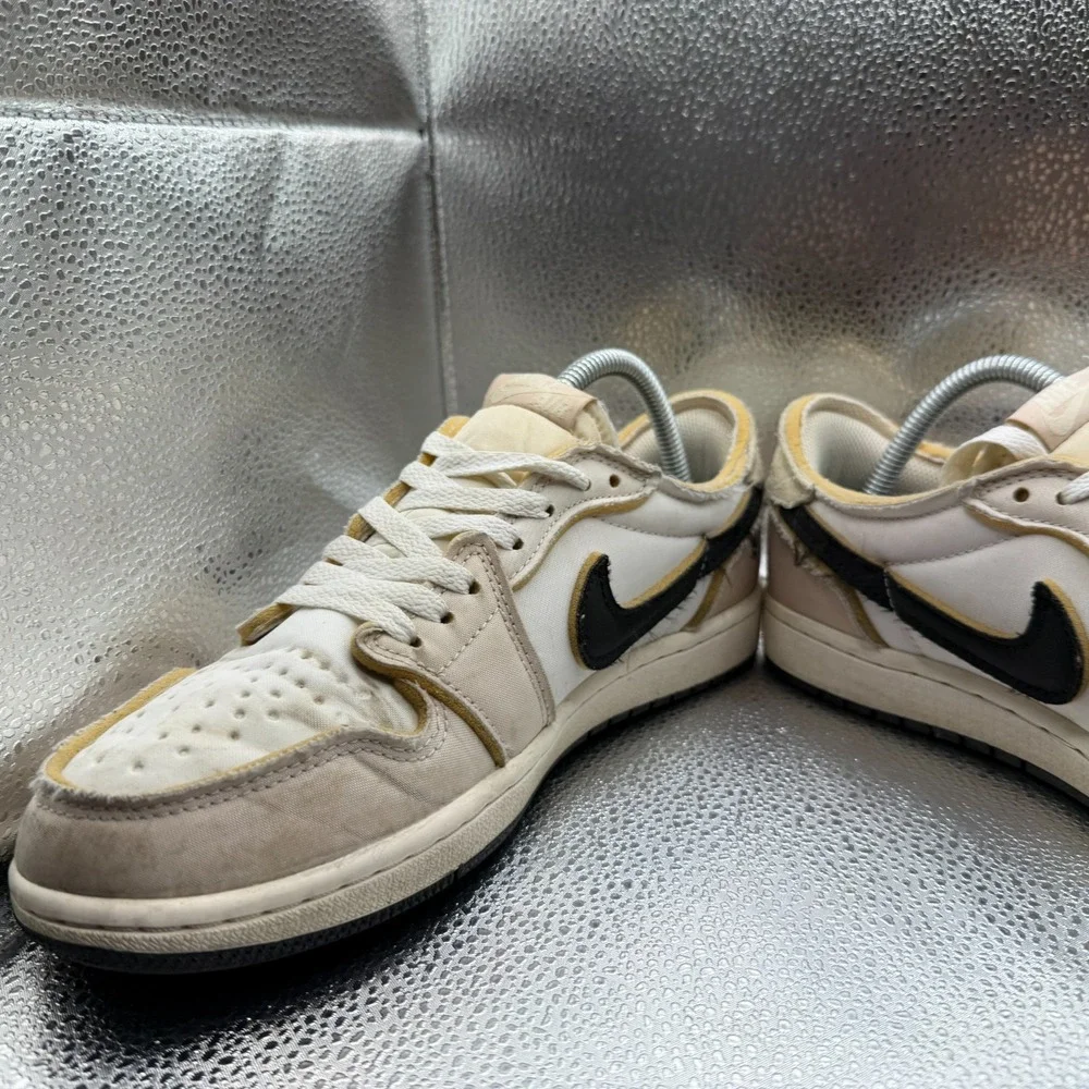 Size 8 Nike Air Jordan 1 Low OG EX Coconut Milk‎ White Mens Sneakers DV0982-100